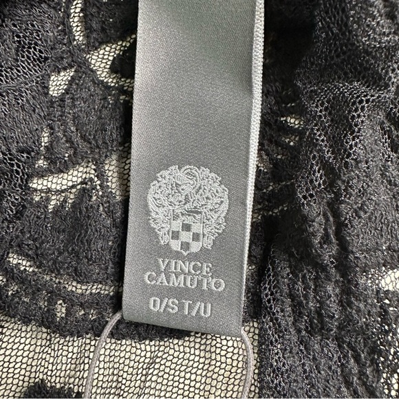 NWT Vince Camuto Black Lace Swimsuit Cover Up. One Size - Picture 7 of 9